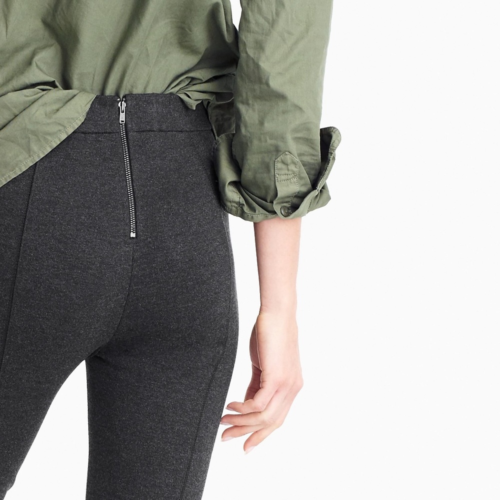 JCREW BLACK Any Day Pant in Stretch Ponte